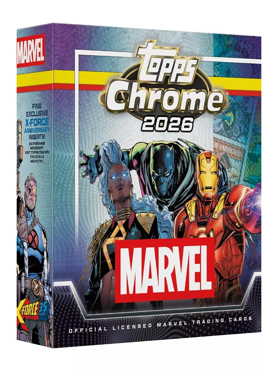 2026 Topps Chrome Marvel Comics Mega Box