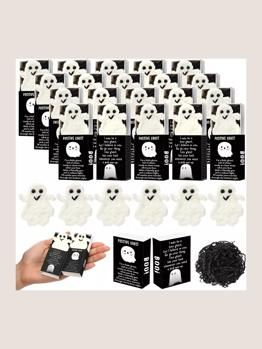 24 Pack Halloween Positive Ghost Gifts