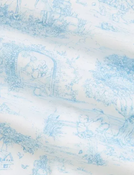 3 Piece Box Set in Blue Toile