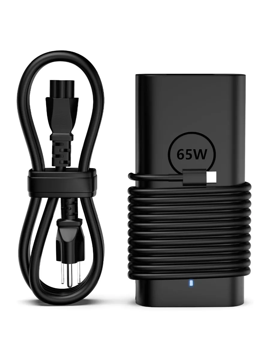 65W USB-C Laptop Charger Compatible with Dell XPS and Latitude