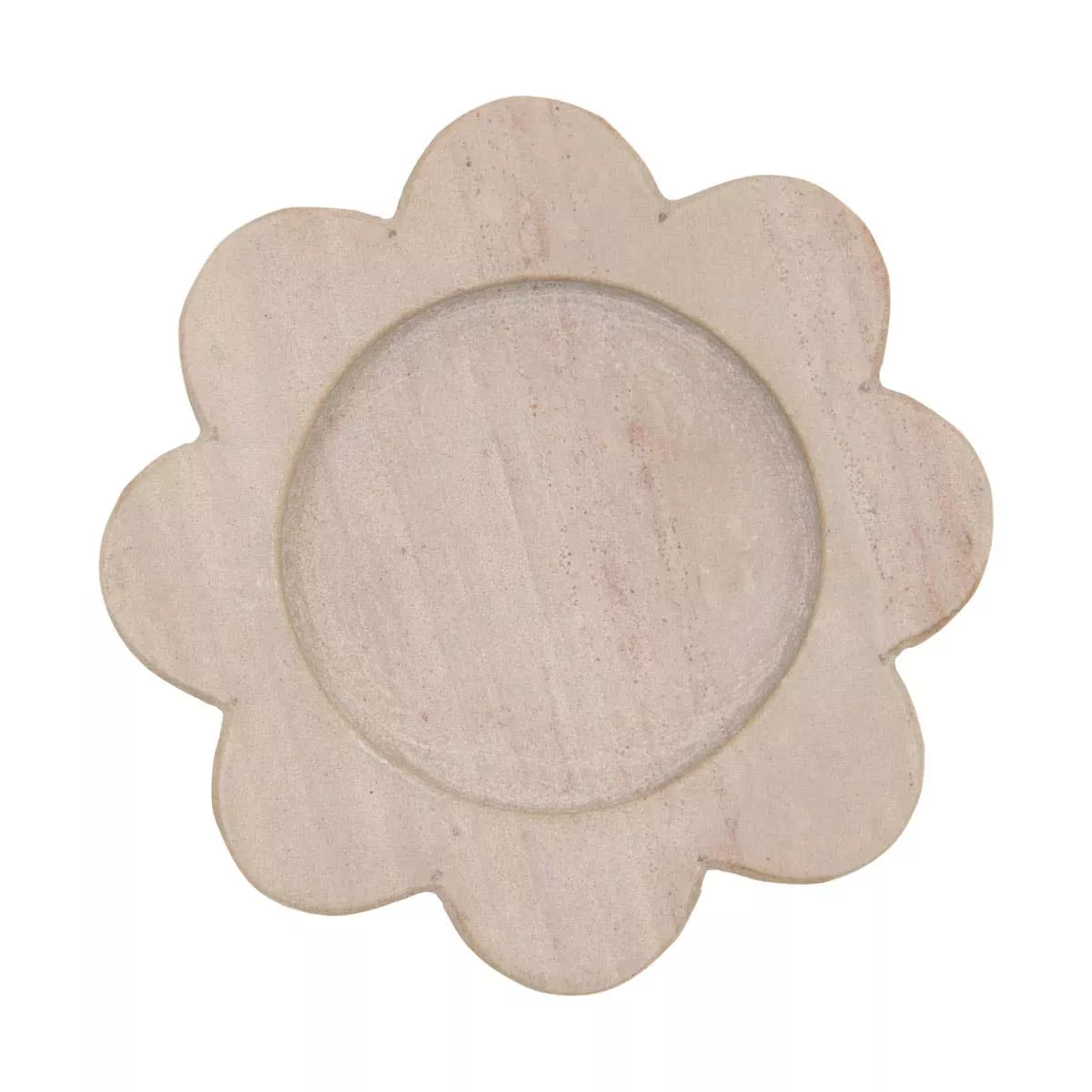 abigail marble scalloped spoon rest