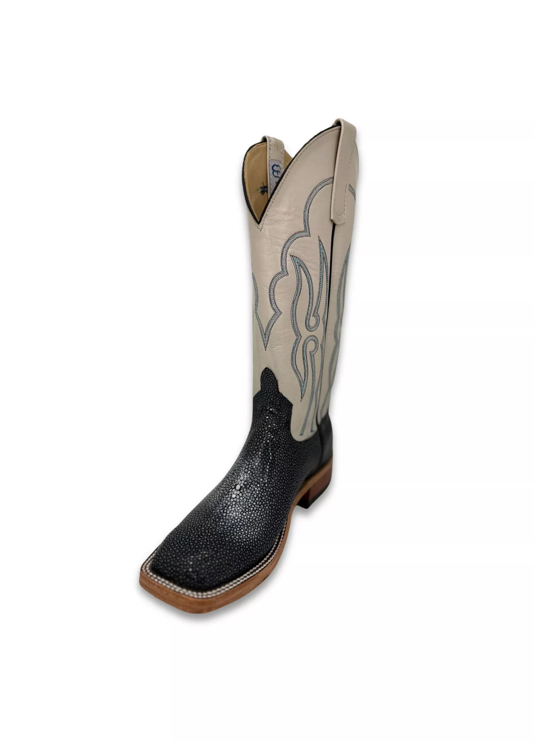 Anderson Bean Women's Sanded Stingray Black Boot