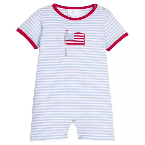 Appliqué romper in flag