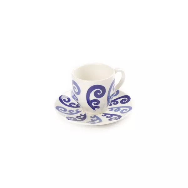 Athenee Two Tone Blue Peacock Espresso Cup