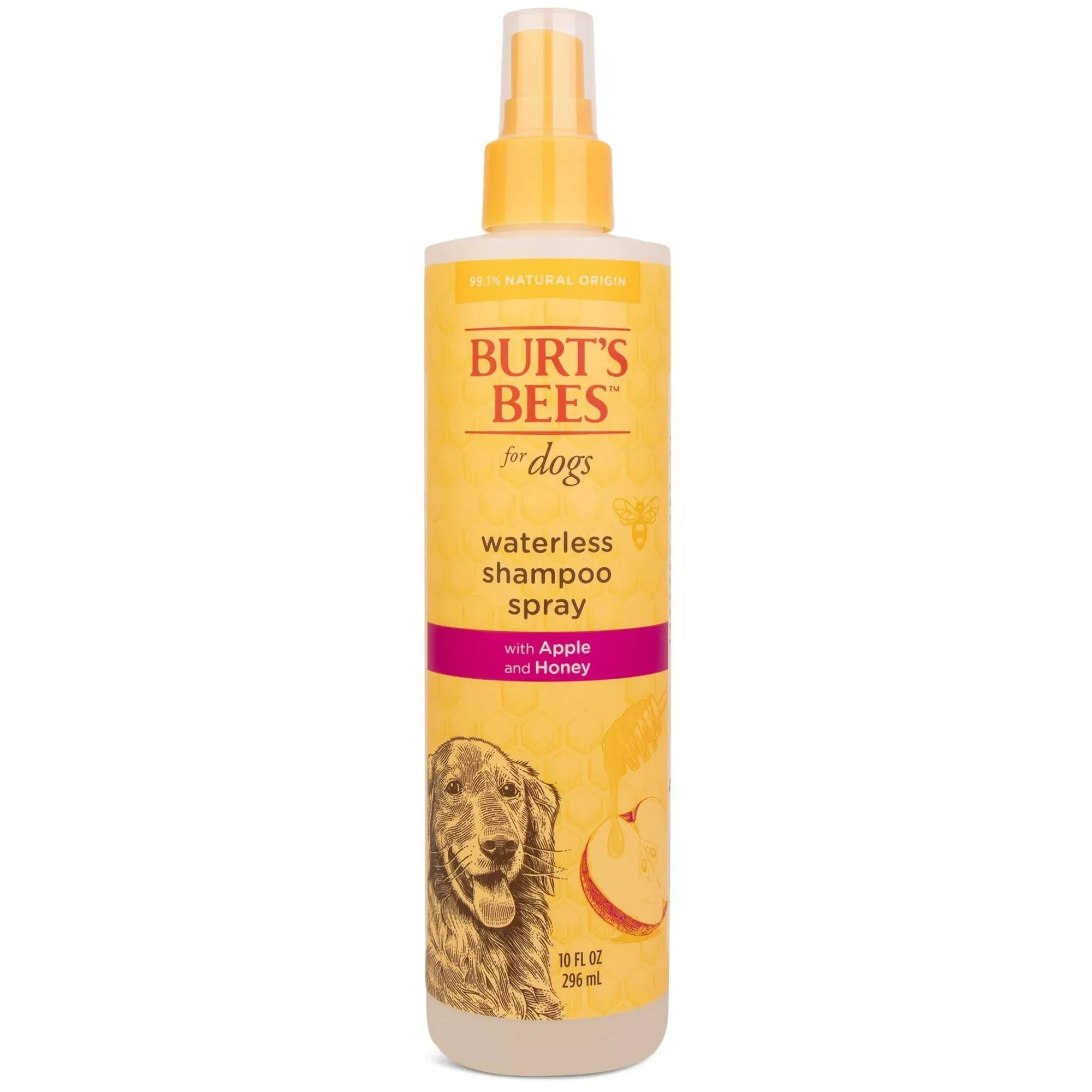 Burt's Bees for Dogs Natural Waterless Shampoo Spray with Apple and Honey
