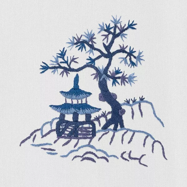 Canton Blue Hand Towel