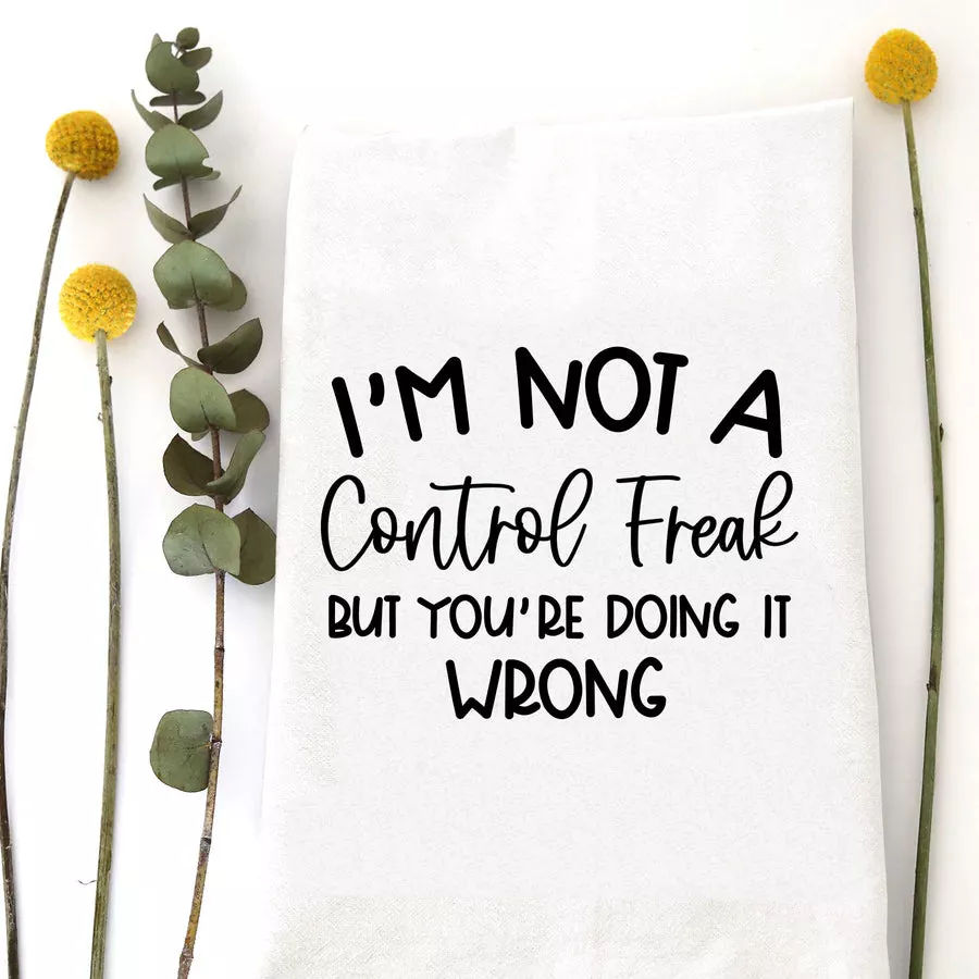 Control Freak Tea Towel