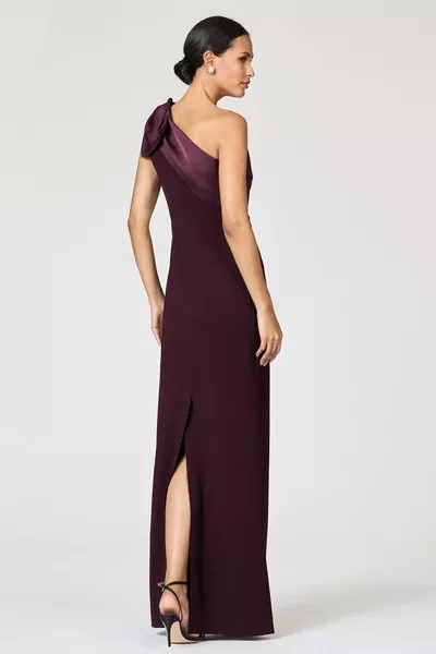 Estrella gown in malbec