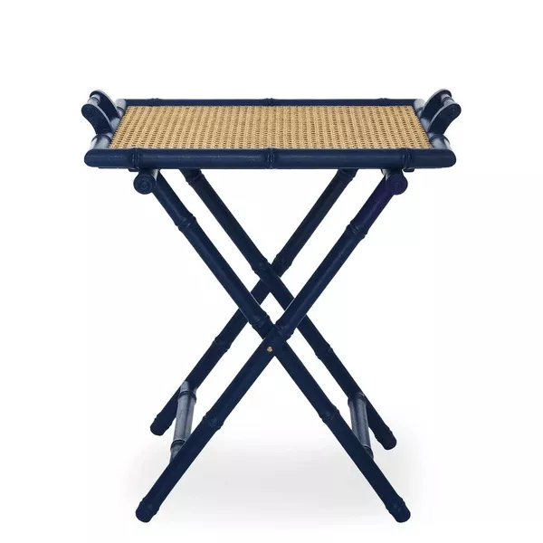 Folding Tray Table in Blue