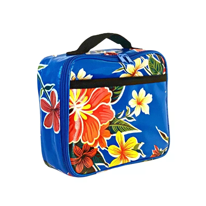 Hibiscus Insulated Flat Lunchbox