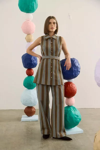 Juno Pant in Hillcrest Stripe