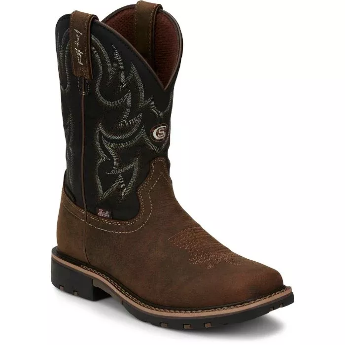 Justin Fireman 11" Waterproof Western Boot