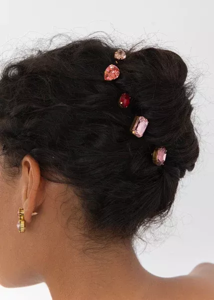 Karina Bobby Pin Set in Rose