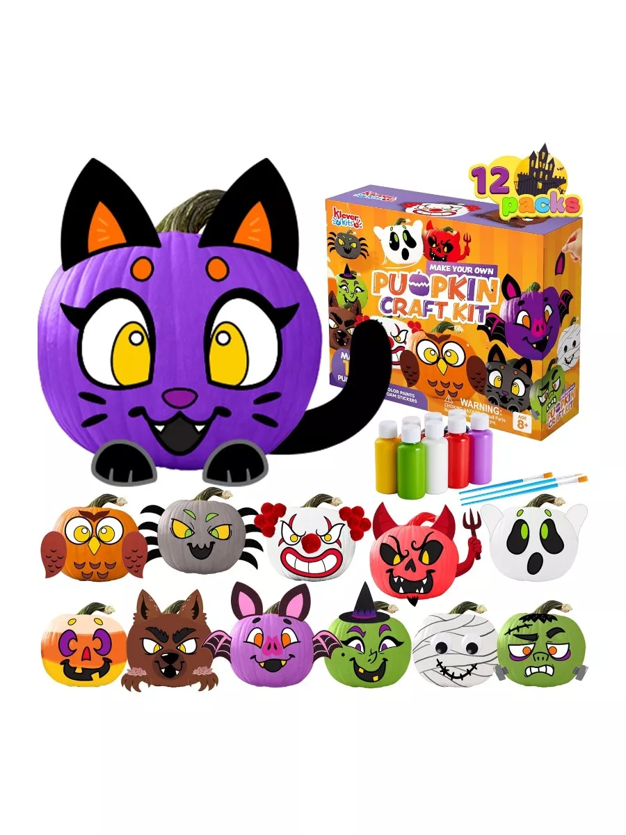 Klever Kits Halloween Pumpkin Decorating Kit