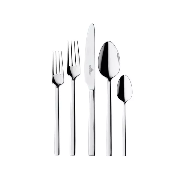 La classica 20 piece flatware set in silver
