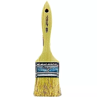 Linzer 15001 White Chinese Bristle Paint Brush 5/16 inch Thick x 1 inch W Wood Handle