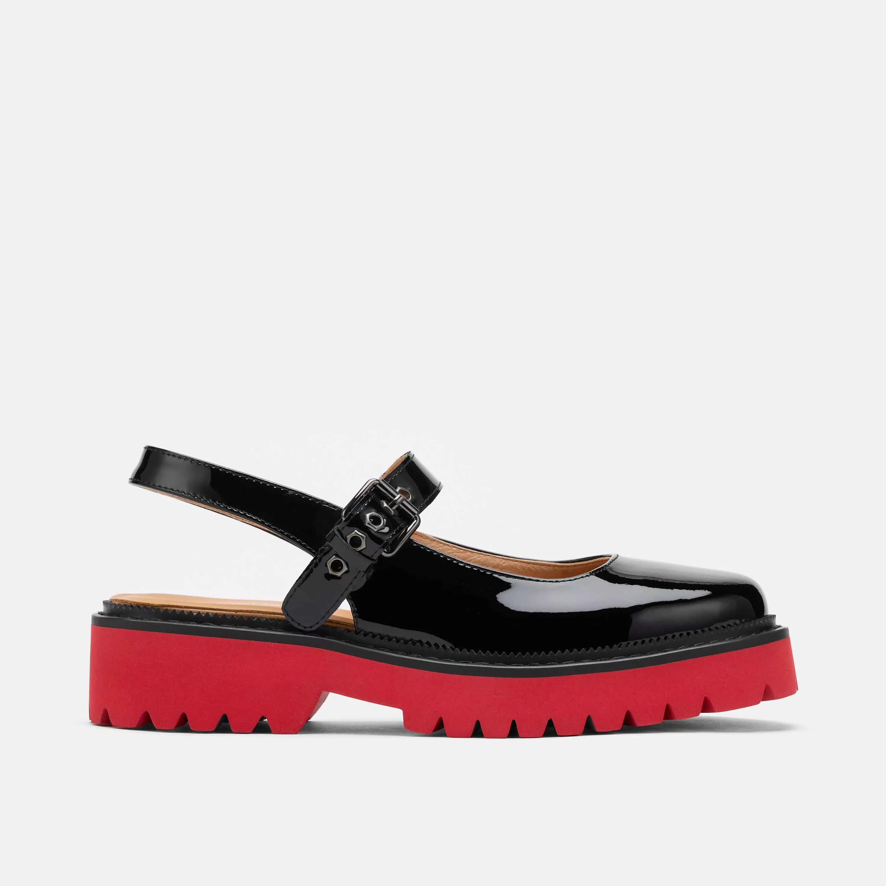 Luna Lug Mary Jane Slingbacks