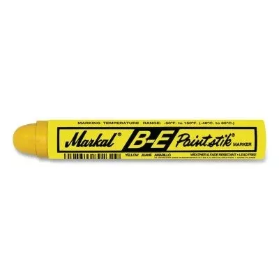Markal 80621 B-E Paintstik Marker Yellow 12 Pack