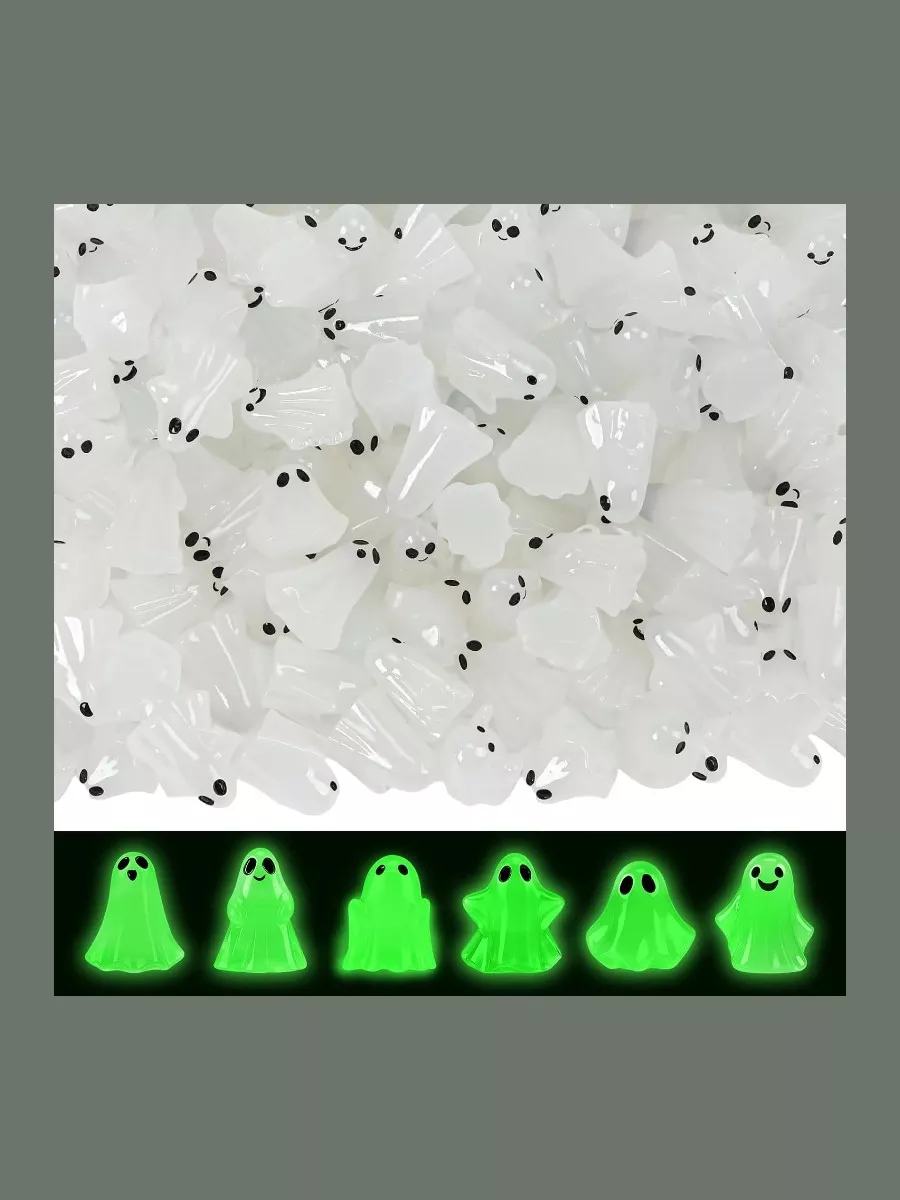 Mini Luminous Ghost Figurines (80-Piece Set)