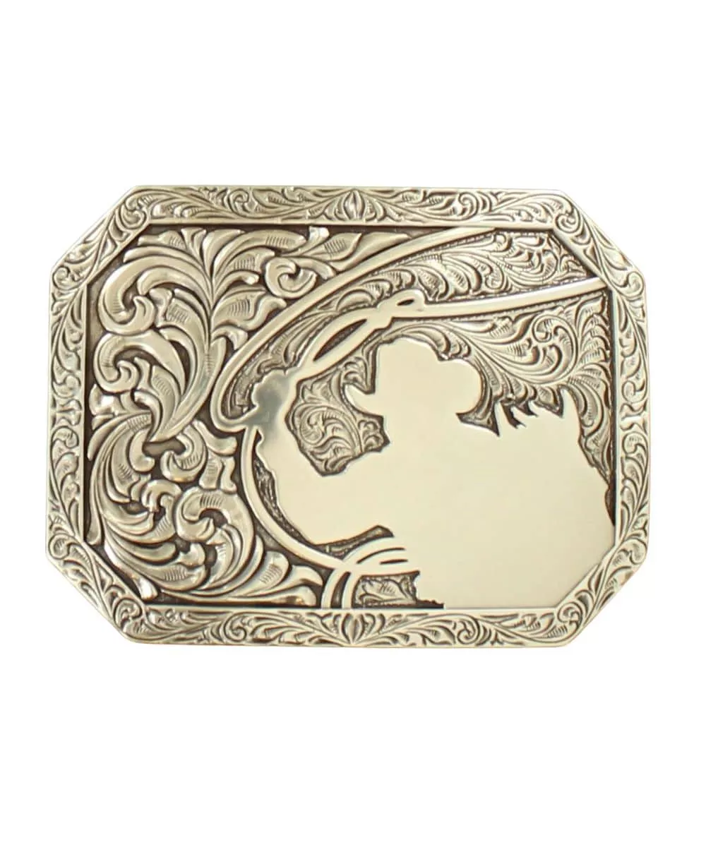 Nocona Rectangle Stamped Edge Cowboy Roping