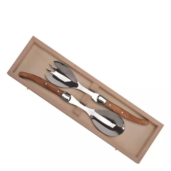 Olive Wood Salad Set