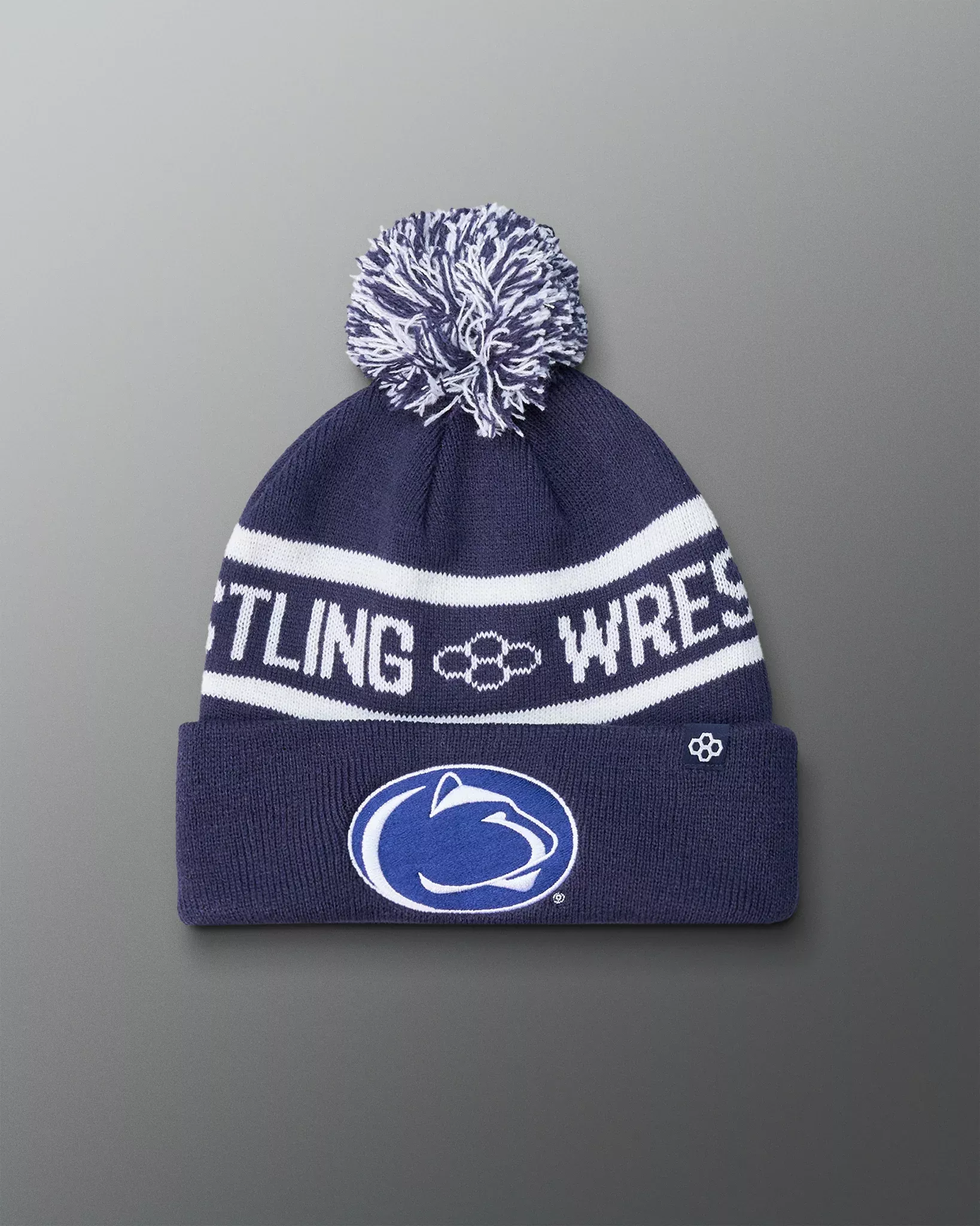 Penn State Two-Tone Pom Beanie