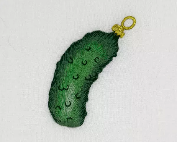 Pickle ornament napkin