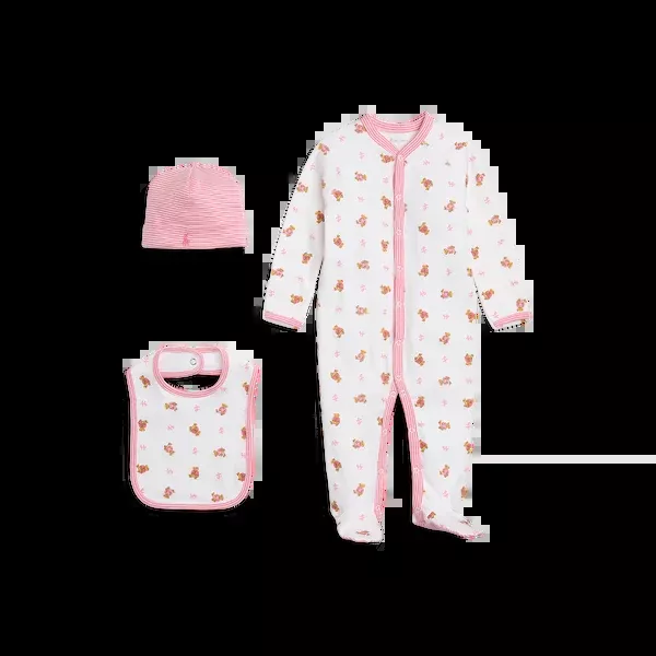 Polo Bear Cotton 3 Piece Gift Set