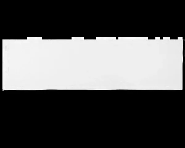 Prism white table runner in linen