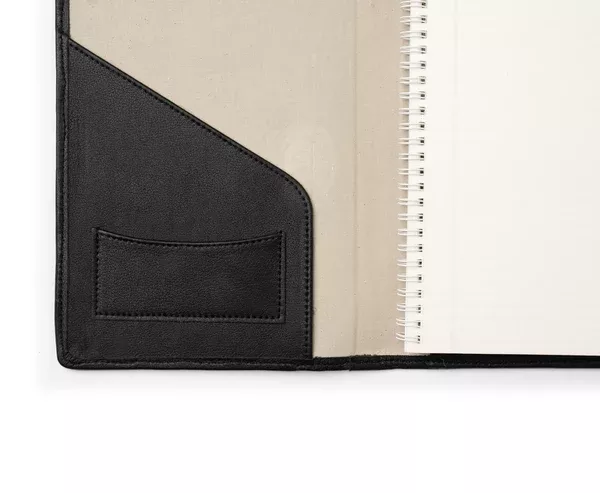 Refillable Journal in Vintage Black Leather