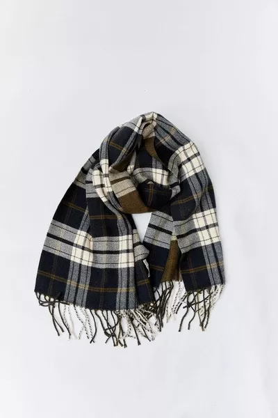 Reversible Plaid Scarf