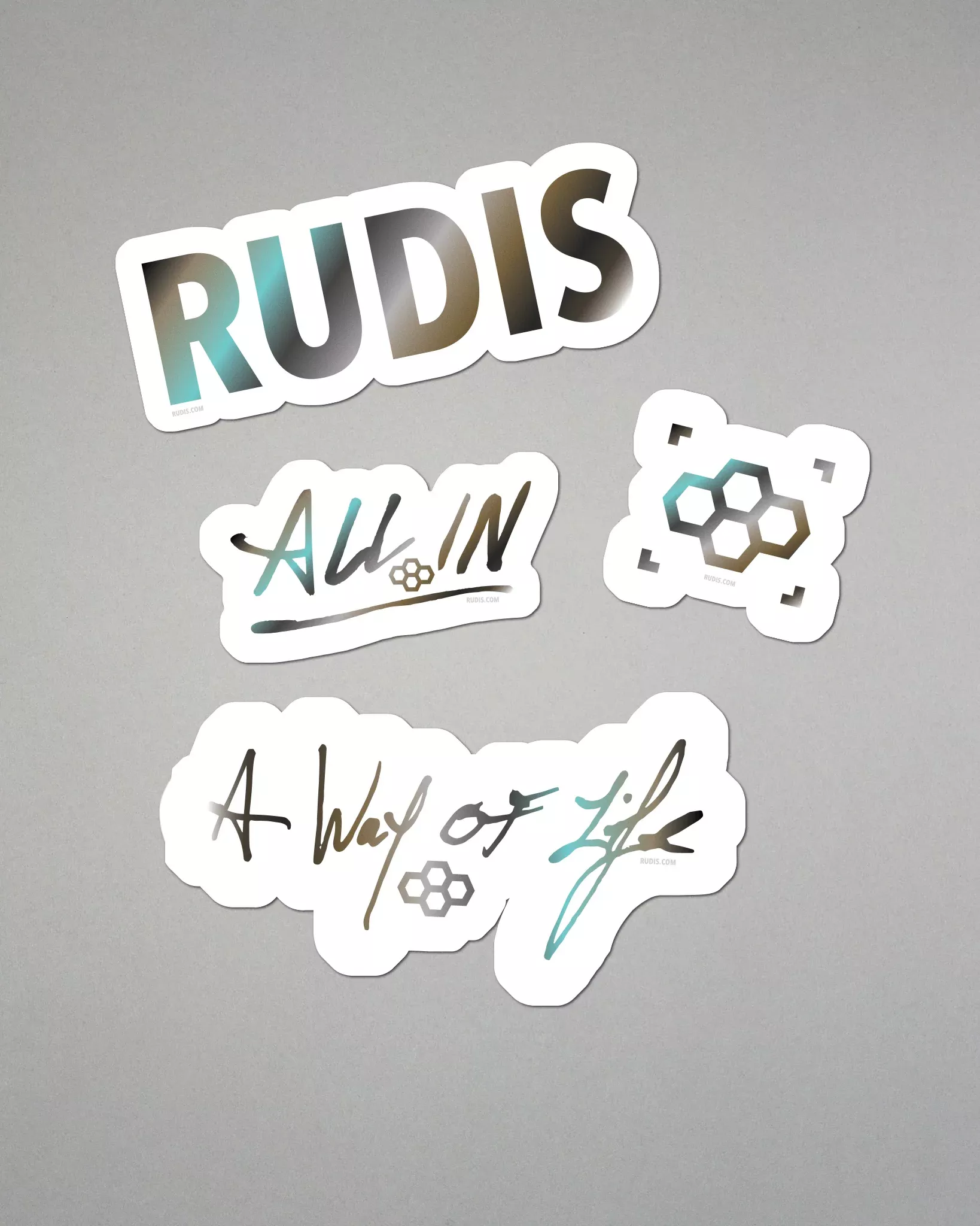 RUDIS Metallic Core Sticker Pack