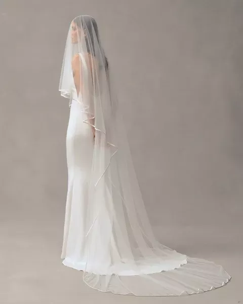 Satin Trim Veil