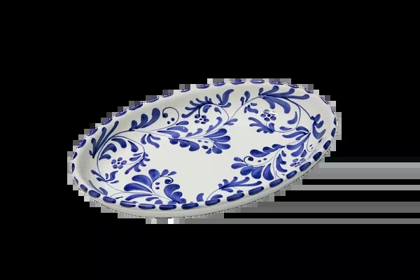 Serving platter in azul classico