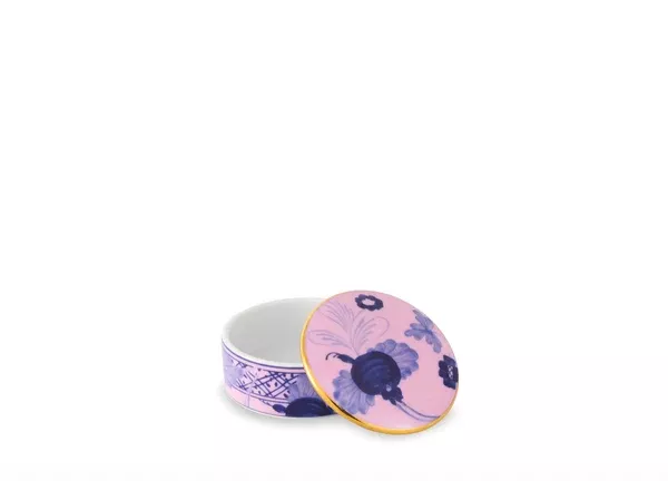 Small Round Box with Lid, 3" in Azalea