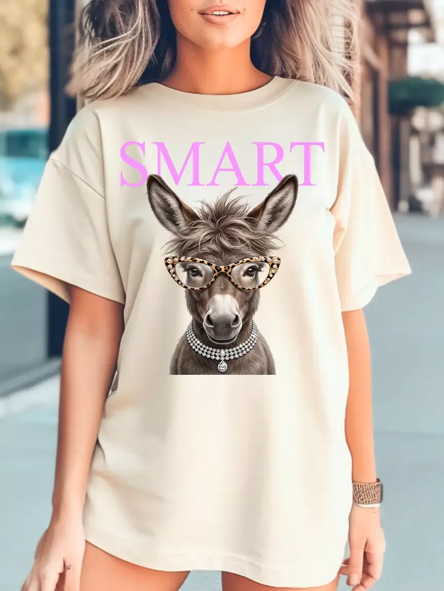 Smart Donkey Rhinestone Tee