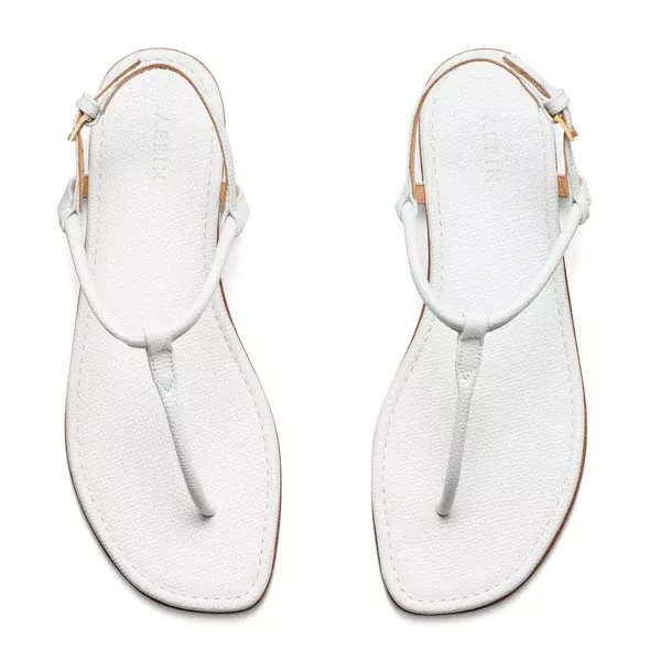T Strap Leather Sandal