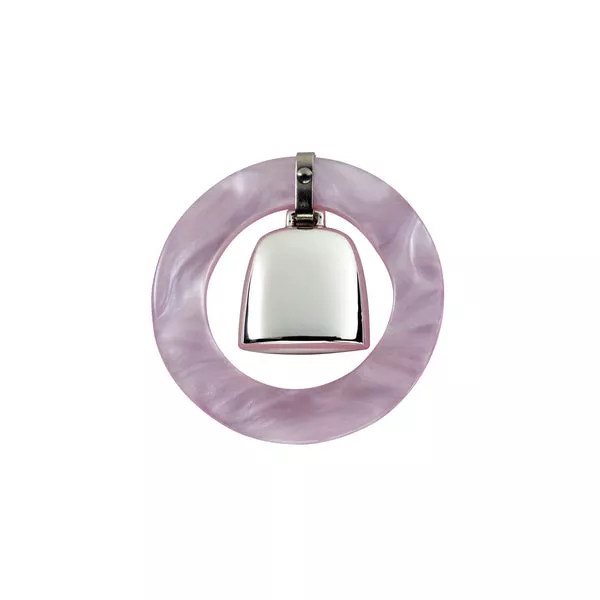 Teething Ring & Rattle in Sterling Silver
