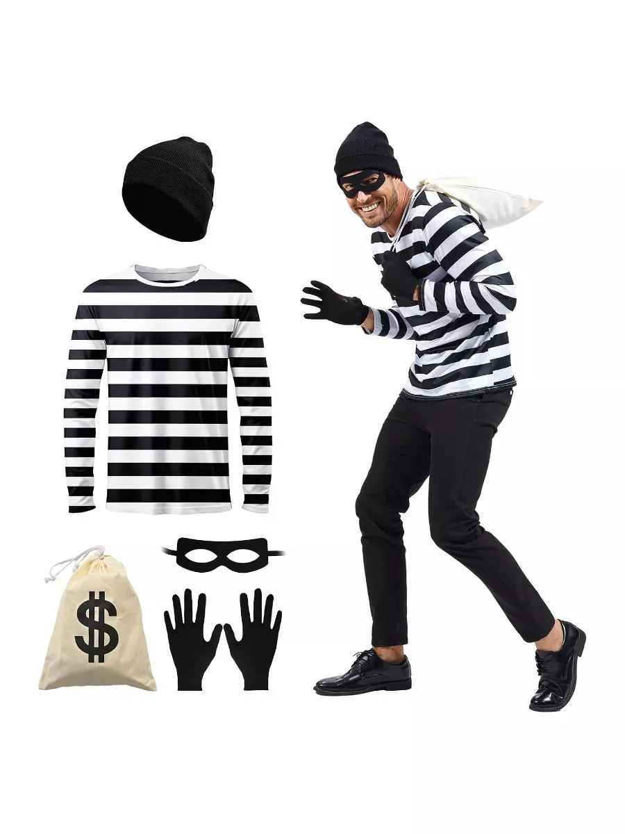 Thief and Bank Robber Costume Set