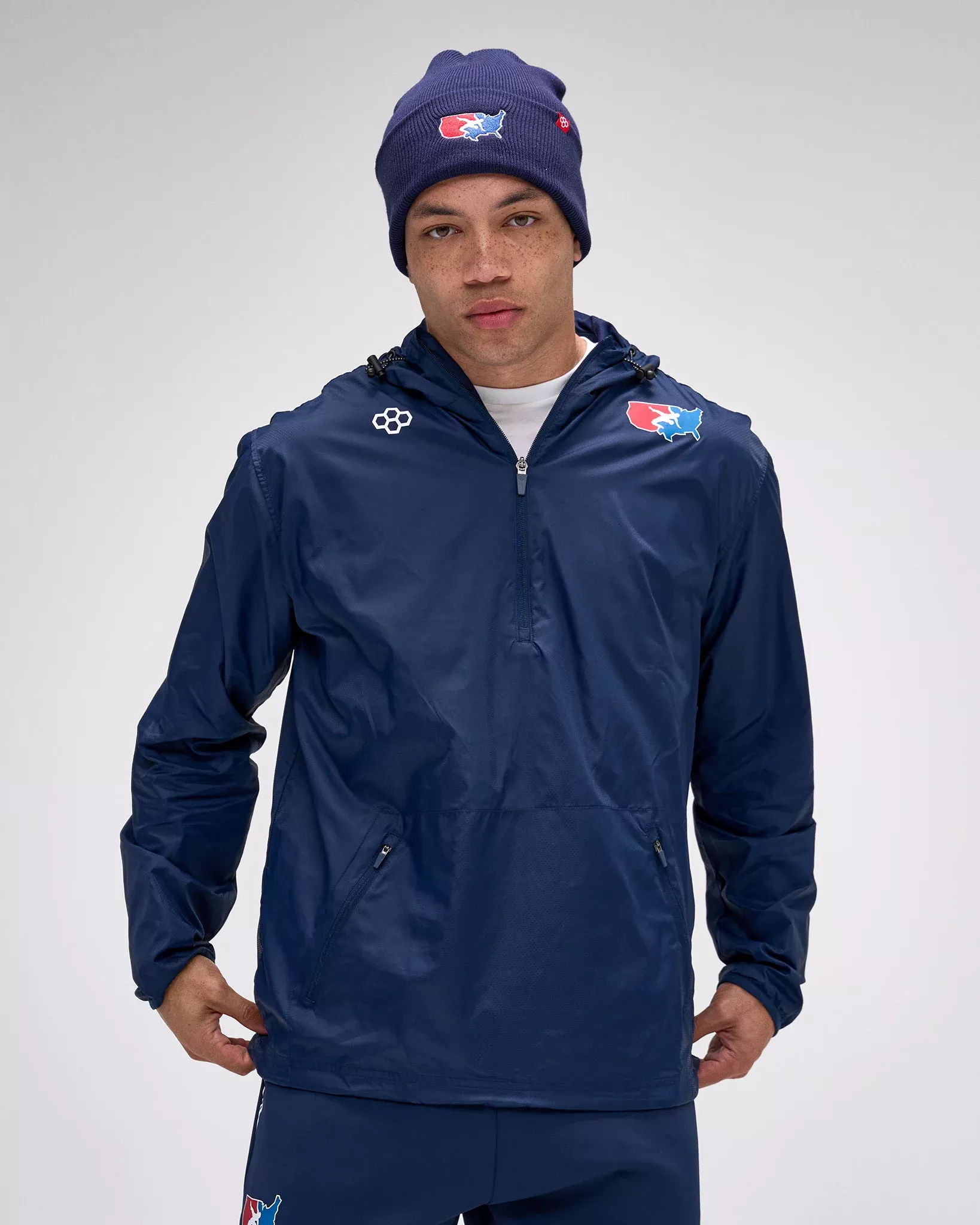 USA Wrestling Map Motion Windbreaker