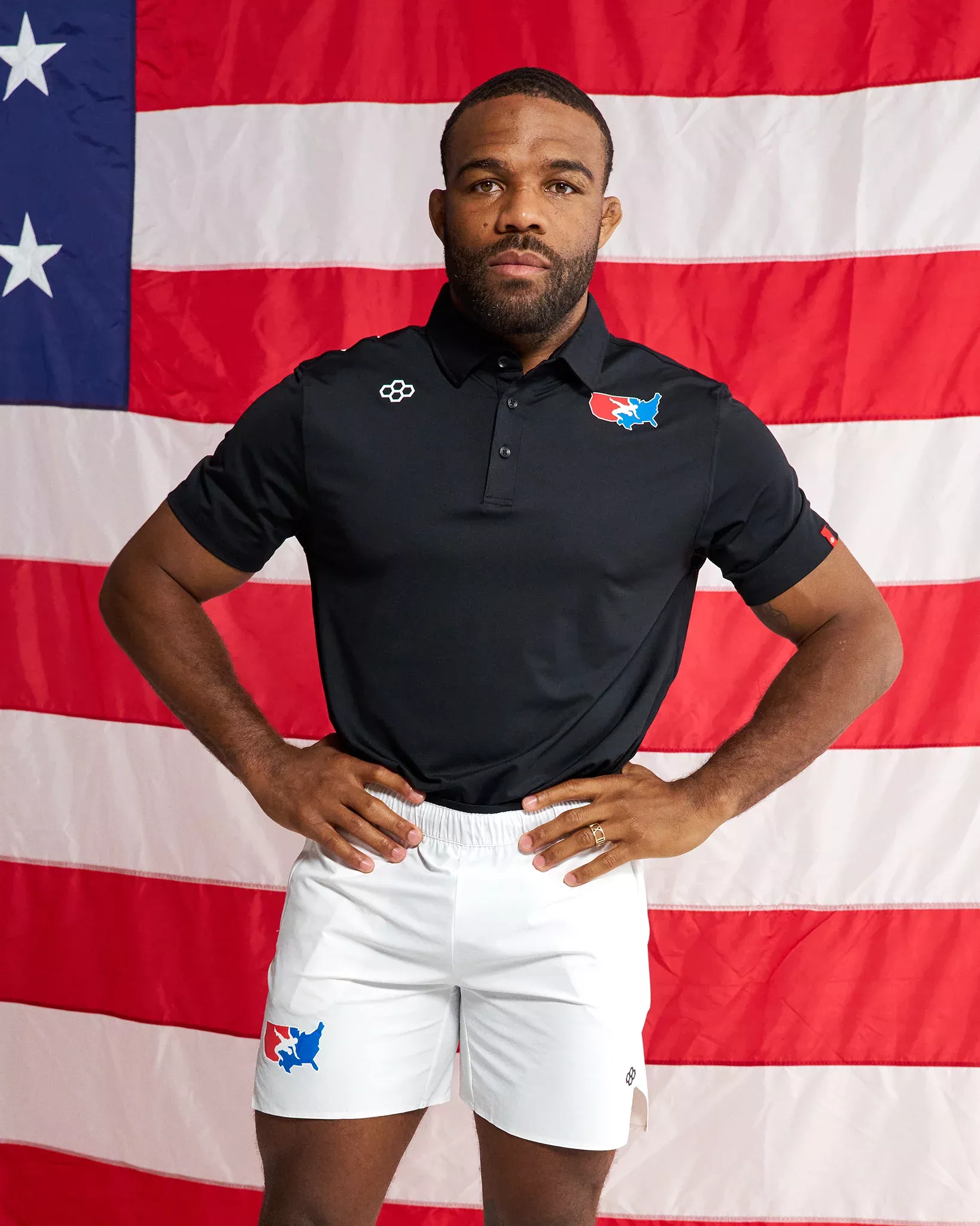 USA Wrestling Map Performance Polo