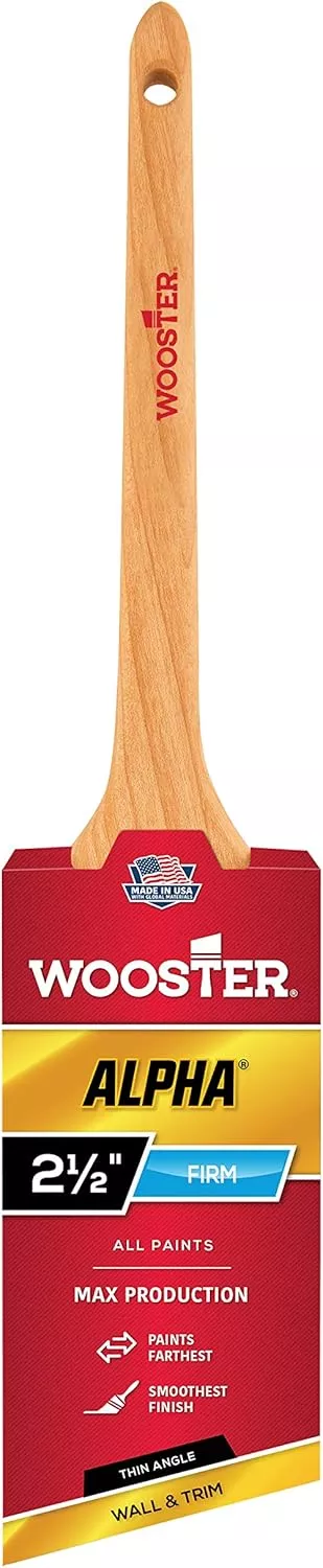 Wooster 4230-2 1/2 Alpha Thin Angle Sash Paintbrush 2.5 Inch