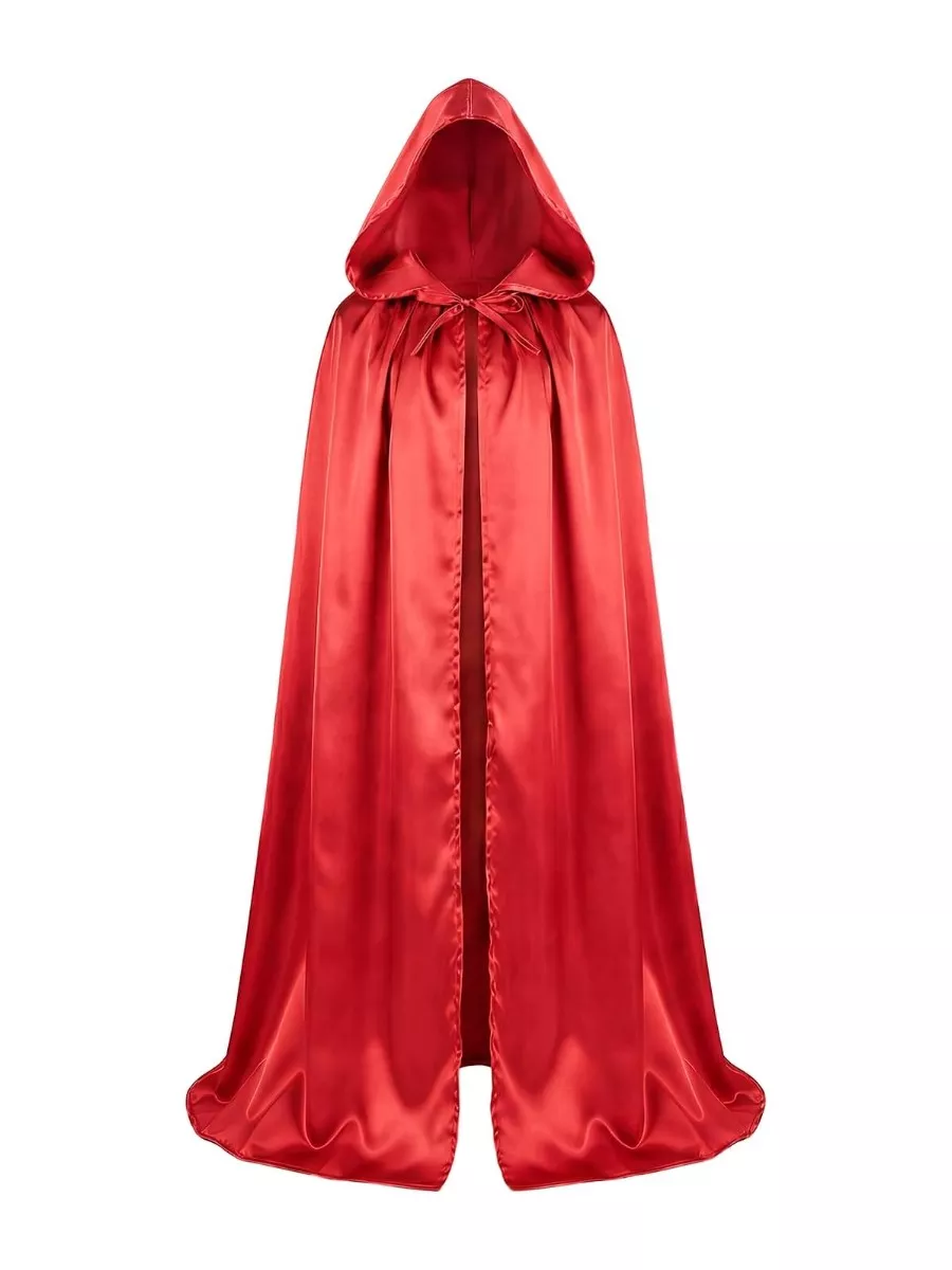 ZWGParty Hooded Cloak Full Length Hooded Cape for Halloween Christmas Cosplay